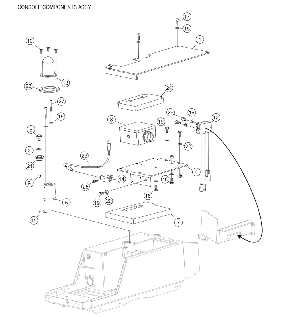 P33/24 FR-FC-FCR - Console Components Assembly Parts By Multiquip