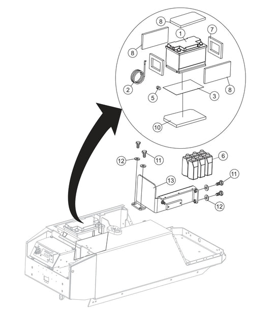 P33/24 FR-FC-FCR — Battery Assembly Parts By Multiquip