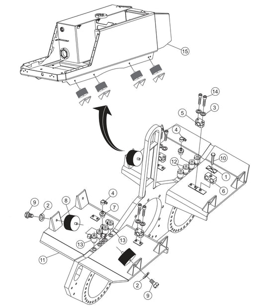 P33/24 FR-FC-FCR — Mounting  Frame  Assembly Parts By Multiquip