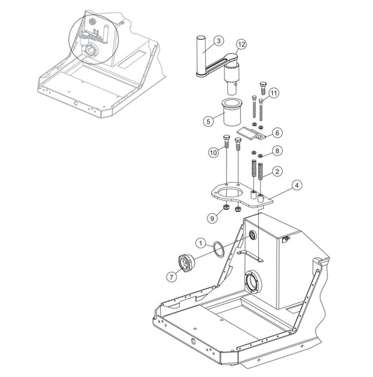 P33/24 FR-FC-FCR — Optional Starting Crank Assembly Parts By Multiquip