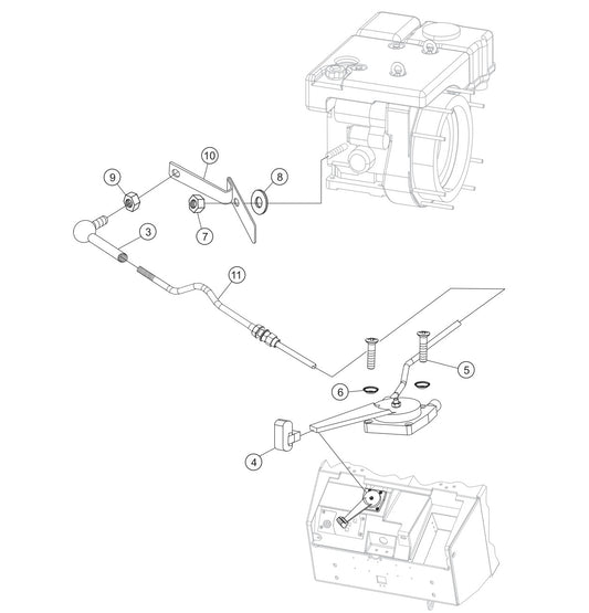 P33/24 FR-FC-FCR — Throttle Cable Assembly Parts By Multiquip