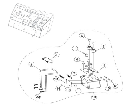 P33/24 FR-FC-FCR — Transmitter Control Box  Assembly Parts By Multiquip