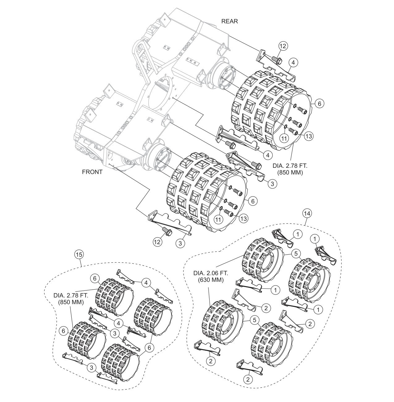 P33/24 FR-FC-FCR — Universal Drum Assembly Parts By Multiquip