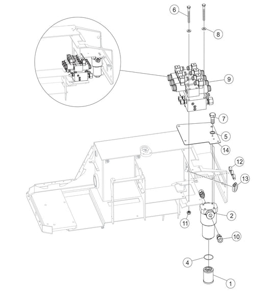 P33/24 FR-FC-FCR — Valve Block 1  Assembly Parts By Multiquip