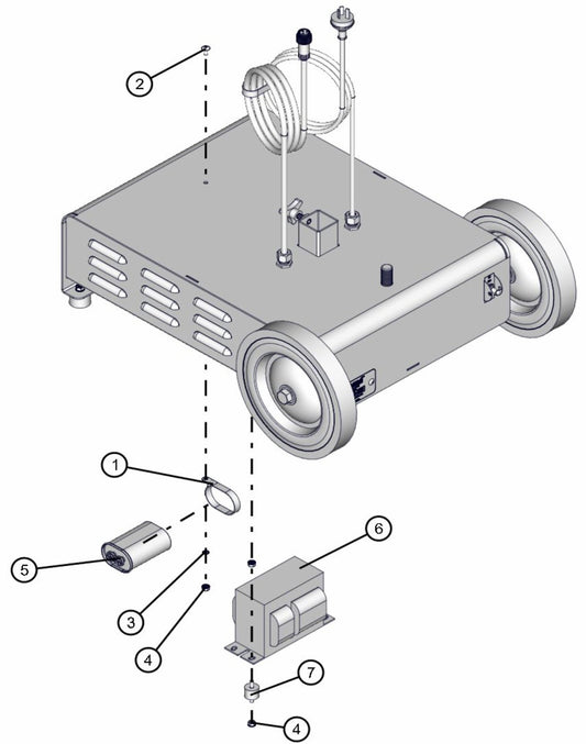 Port-A-Lite AS3000 - Ballast and Capacitor Assembly Parts By Allmand