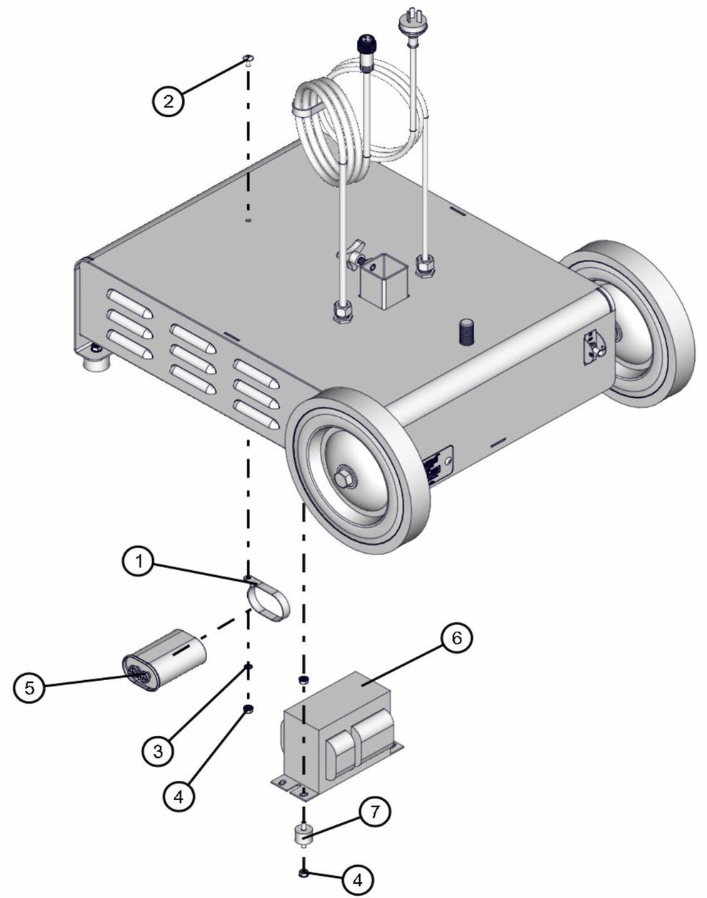 Port-A-Lite AS3000 - Ballast and Capacitor Assembly Parts By Allmand