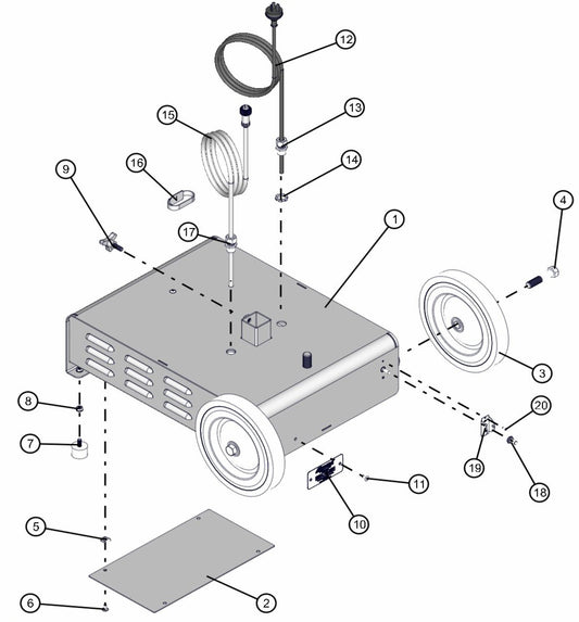 Port-A-Lite AS3000 - Base Assembly Parts By Allmand