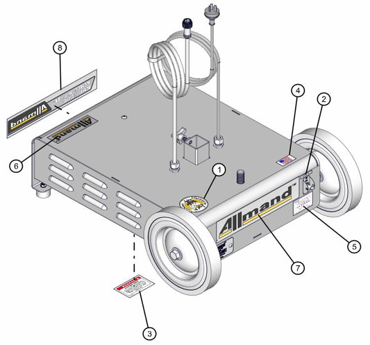 Port-A-Lite AS3000 - Decals Assembly Parts By Allmand