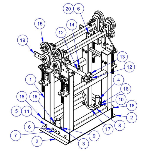 VLP2424 Paving Profile Assembly - 13&quot; Parts by Allen Engineering
