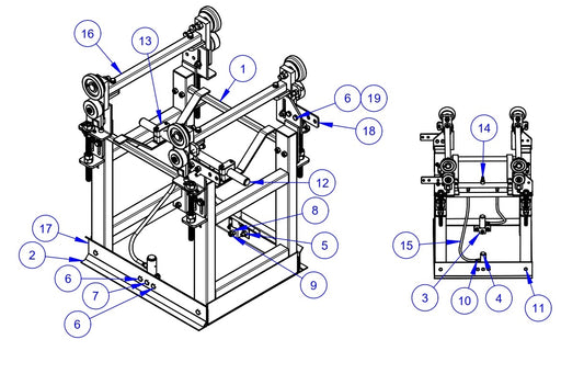 VLP2424 Paving Profile Assembly -27&quot; Parts by Allen Engineering