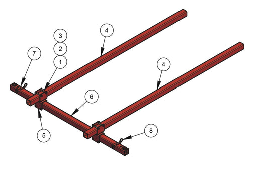 WB1824 Paving Style Wheel Slide Assembly Parts by Allen Engineering