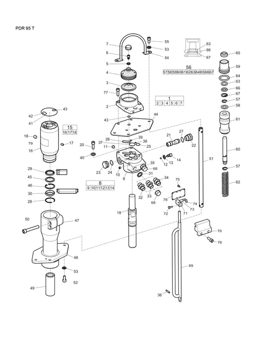PDR 95 T Post Deliver Heavy Duty Parts By Pneumatic Chicago