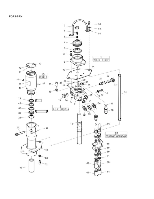 PDR 95 RV Post Deliver Heavy Duty Parts By Pneumatic Chicago