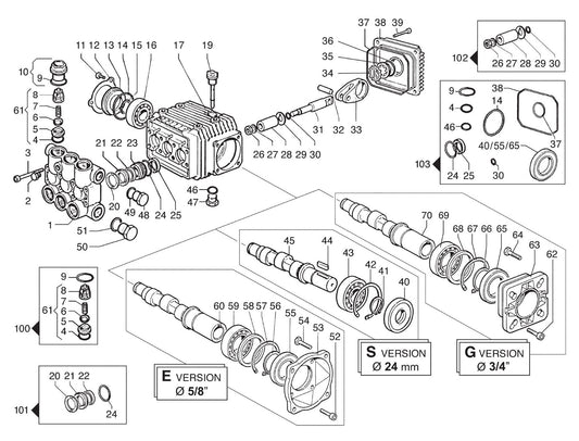 BE PE-2565HWSCOMSP Pressure Washer Assembly-2 Parts by BE Power Equipment