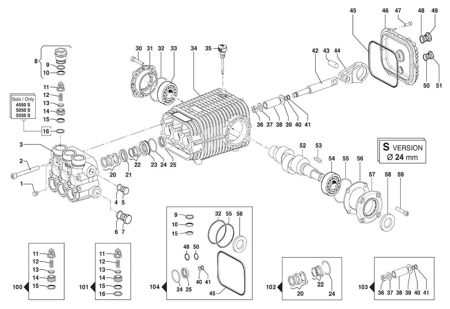 BE PE-3024HWEBCOM Pressure Washer Assembly Parts-2 by BE Power Equipment