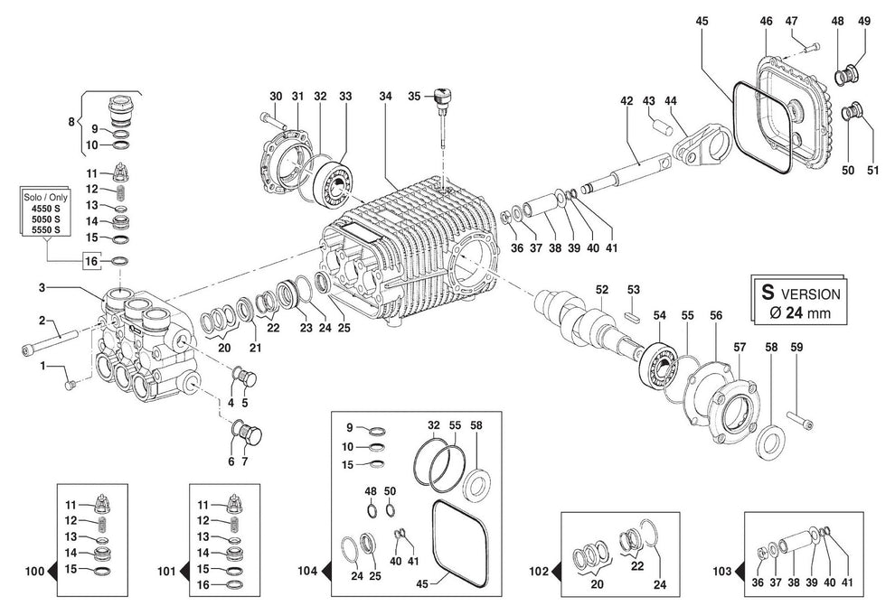 BE PE-3024HWEBCOM Pressure Washer Assembly Parts-2 by BE Power Equipment