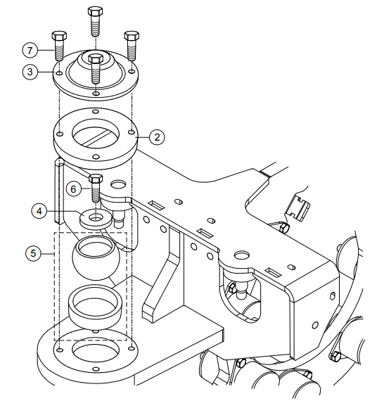 AAAA RX1575- Pendulum Joint  Assembly Parts By Multiquip