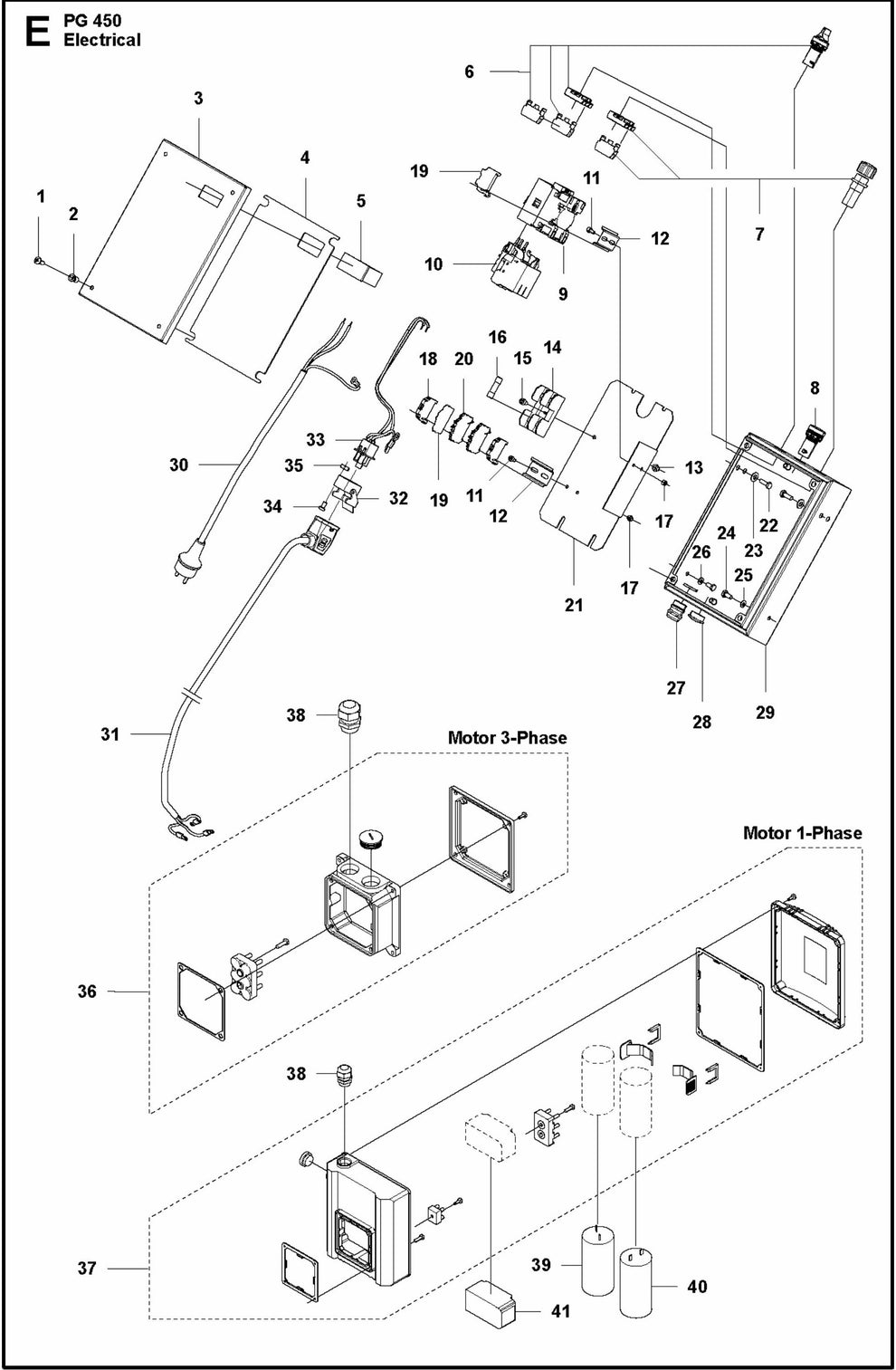 PG 450 Electrical Assembly Parts