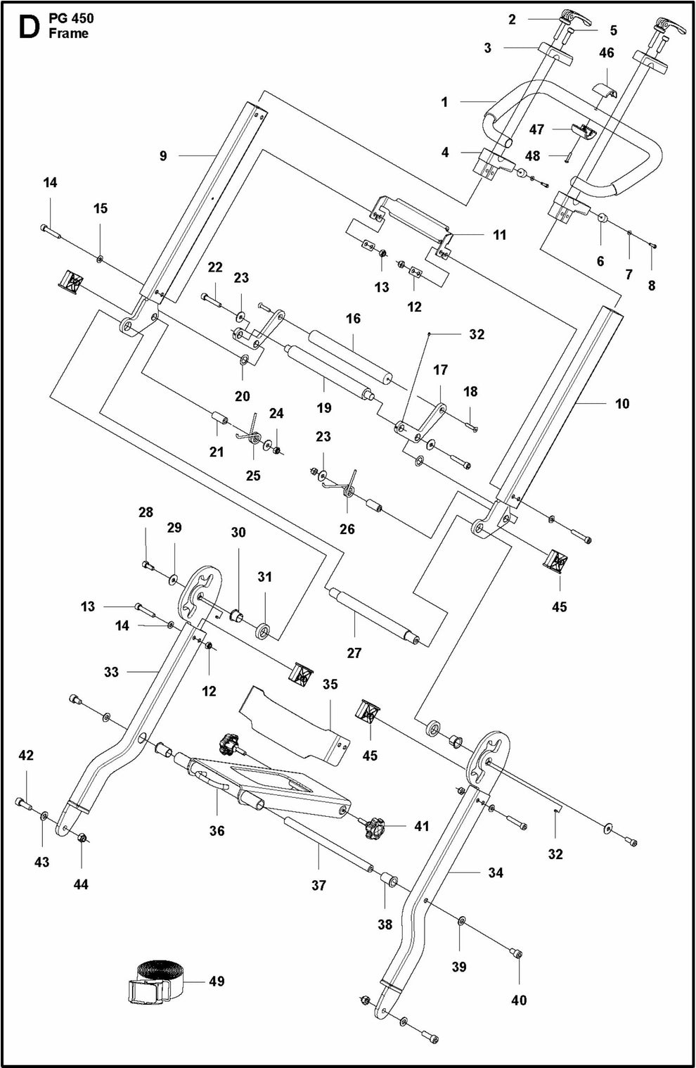 PG 450 Frame Assembly Parts