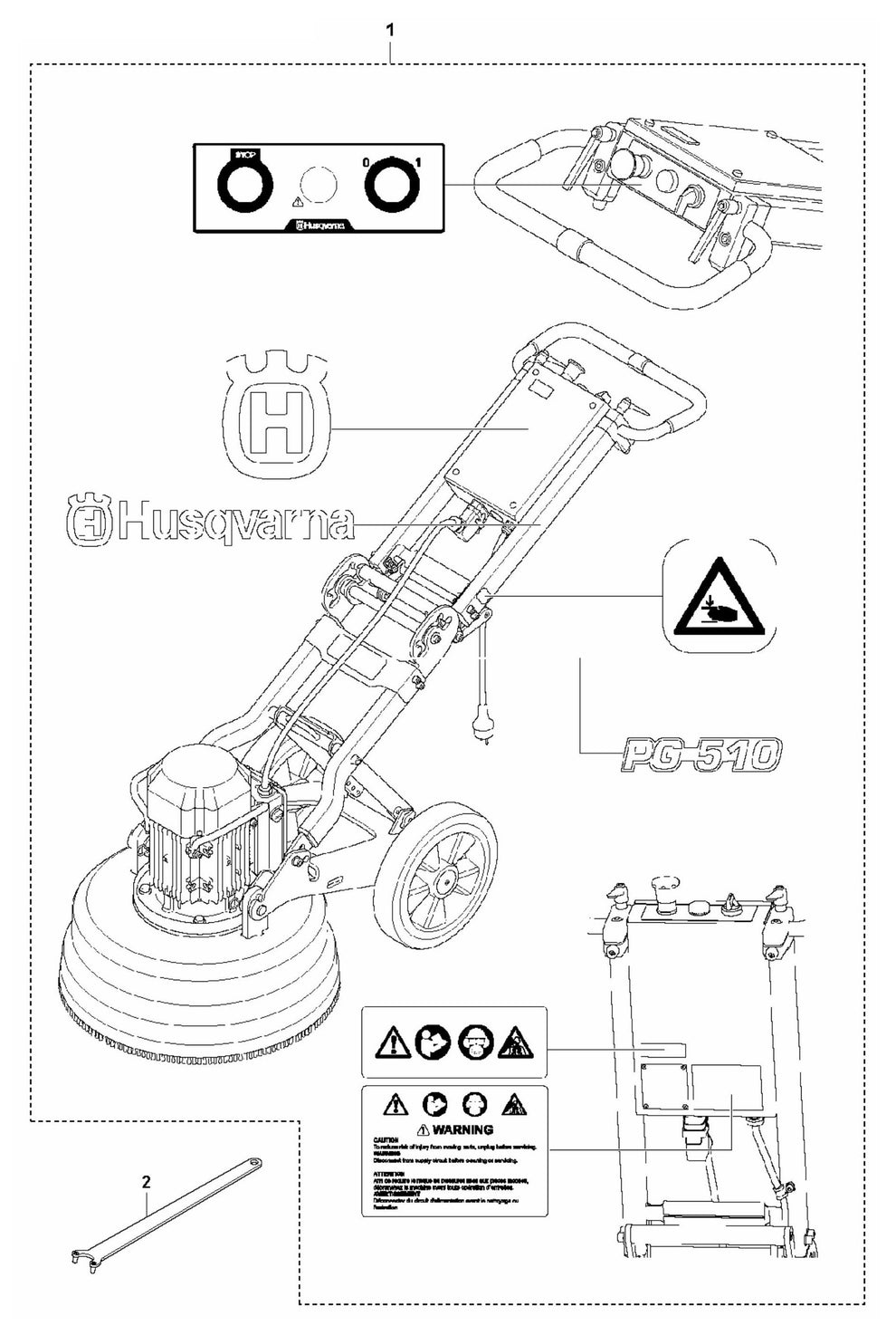 PG 510 Accessories and Decals Assembly Parts