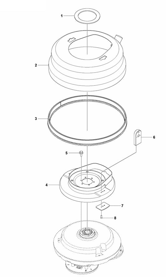PG 510 Grinding Cover Assembly Parts