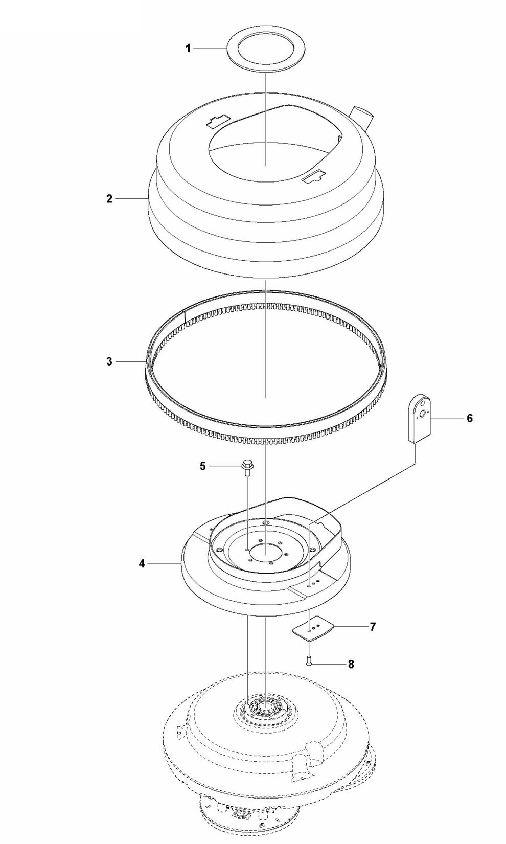 PG 510 Grinding Cover Assembly Parts