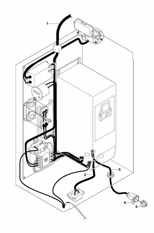PG 530 (SN 0904-01 and forward) Electrical Box Overview Single Phase Assembly Parts