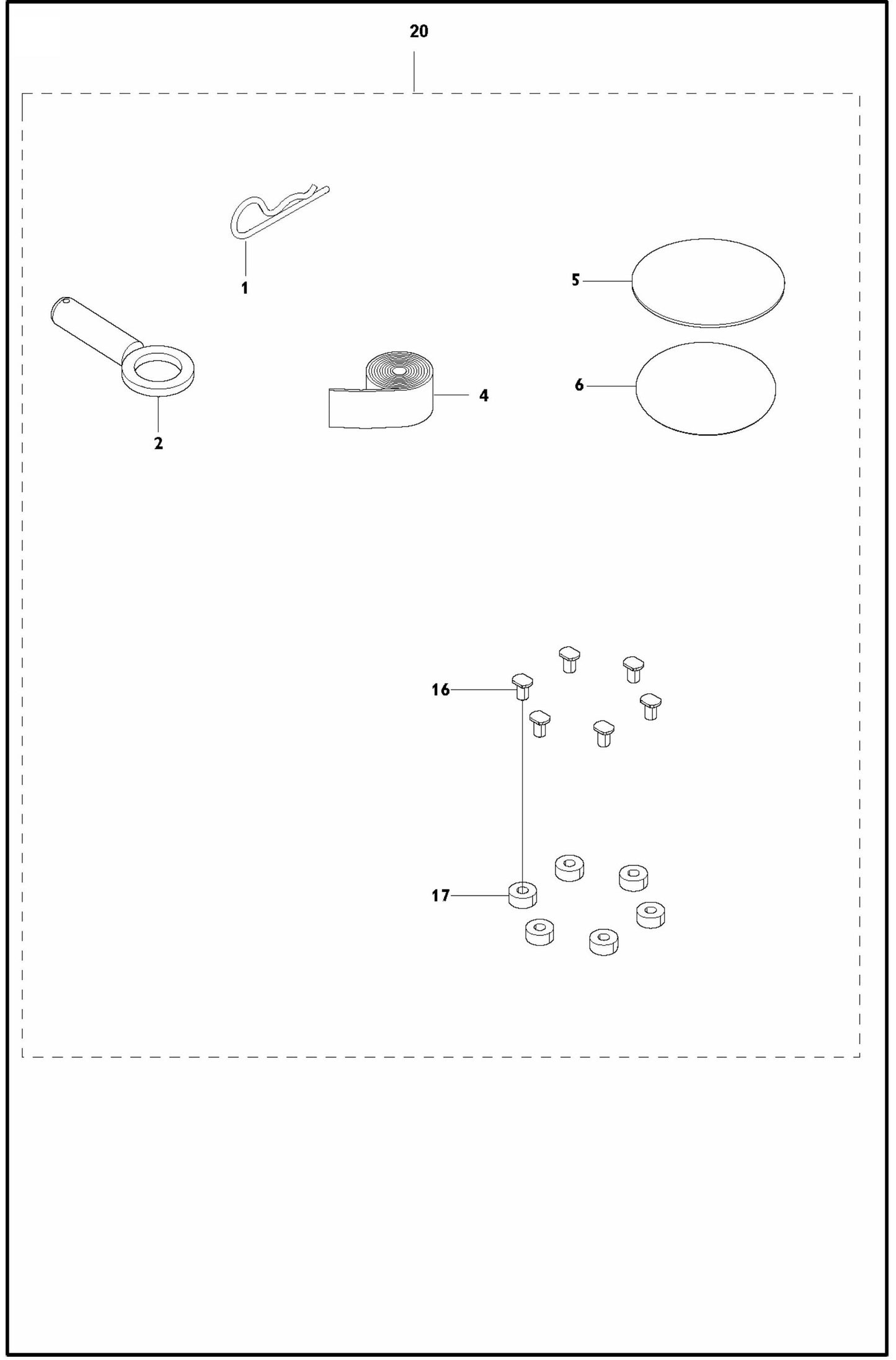 PG 530 (SN 0904-01 and forward) On Site Assembly Parts