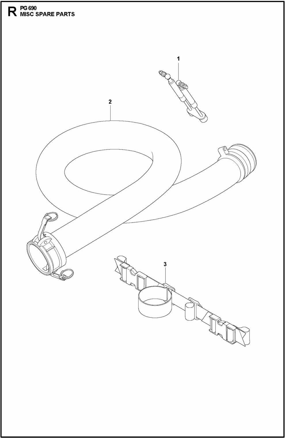PG 690 Misc Spare Assembly Parts
