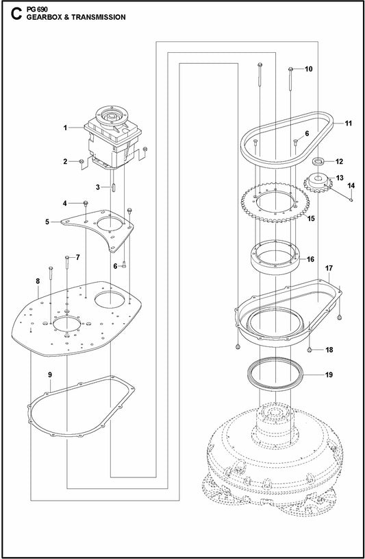 PG 690 Gearbox And Transmission Assembly Parts