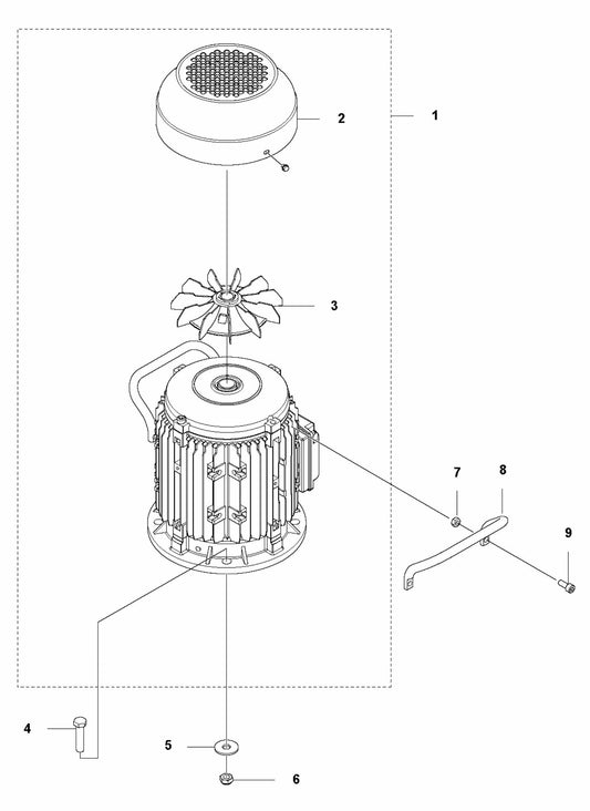 PG 400 v.4 Motor Assembly Parts By Husqvarna