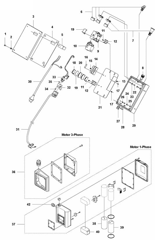 PG 400 v.4 Electrical Assembly Parts By Husqvarna