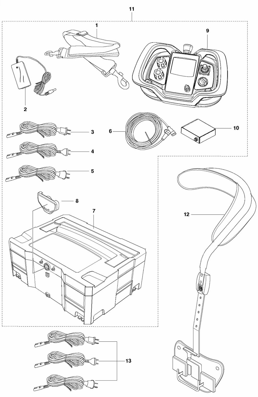 PG 680 RC Remote Control Accessories Assembly Parts By Husqvarna