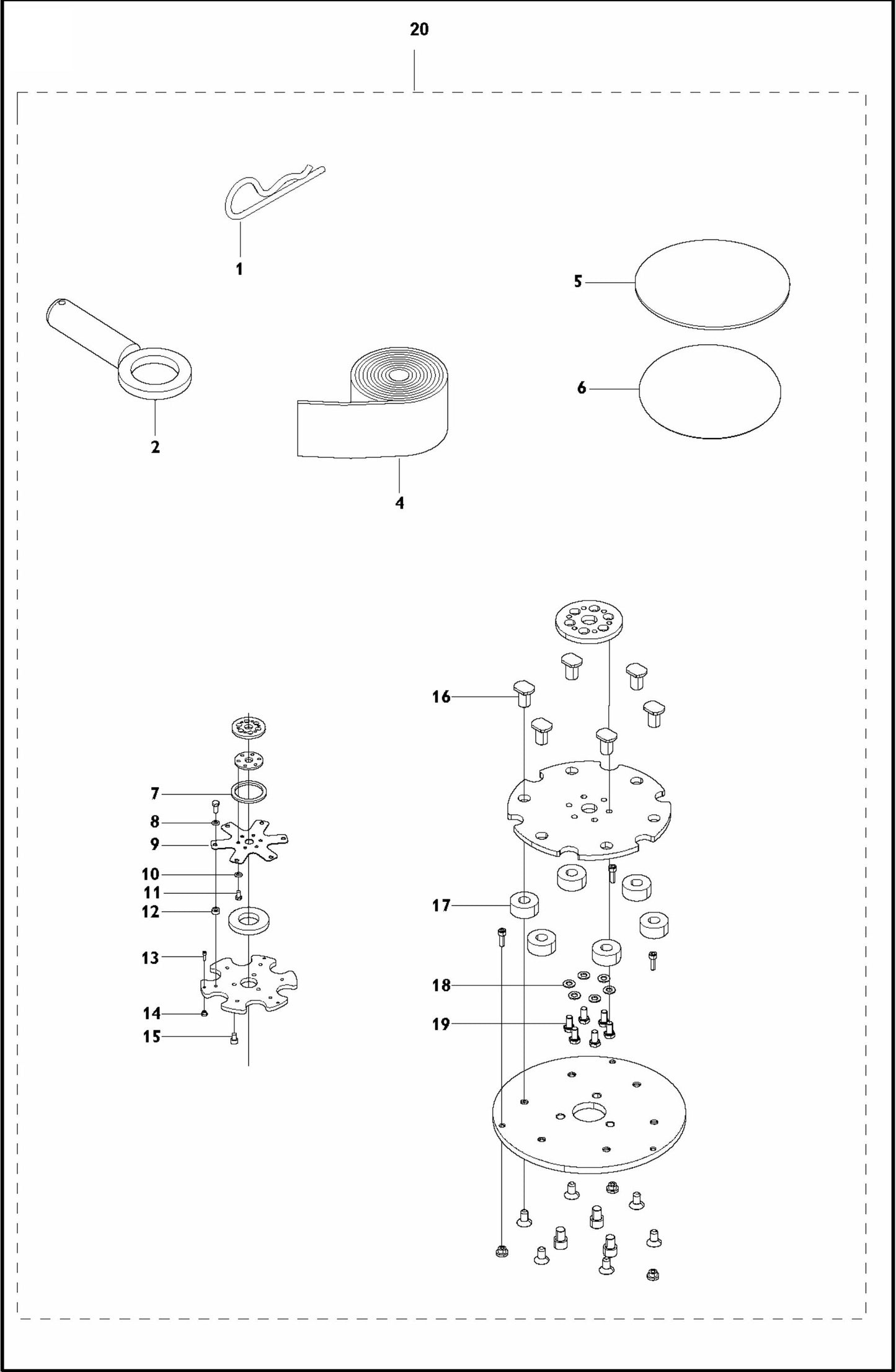 On Site Assembly Parts For PG 680 By Husqvarna