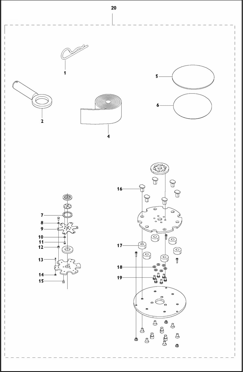 On Site Assembly Parts For PG 680 By Husqvarna