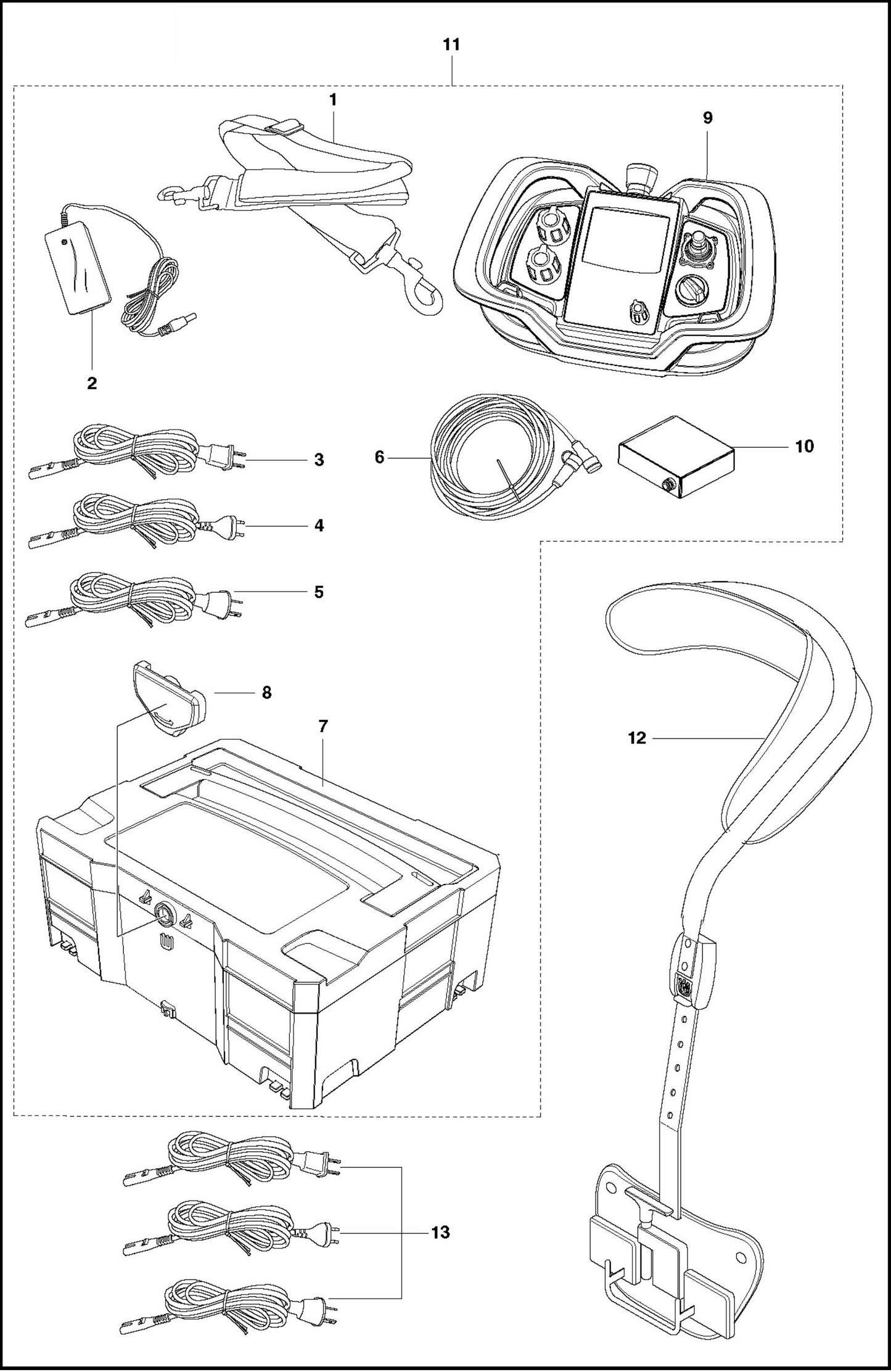 PG 820 RC Remote Control Accessories Assembly Parts By Husqvarna