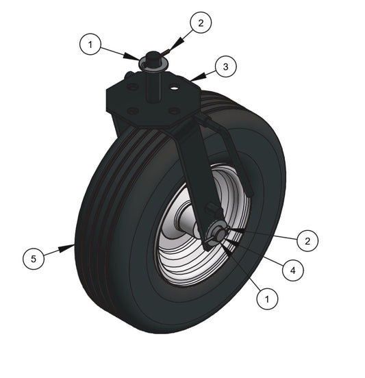 WB1824 Pneumatic Tire Assembly Parts by Allen Engineering
