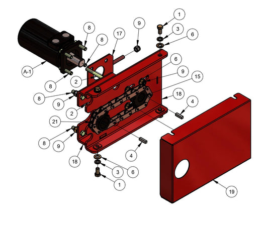 BDF6048B Power Crown Kit (Option) Assembly Parts by Allen Engineering