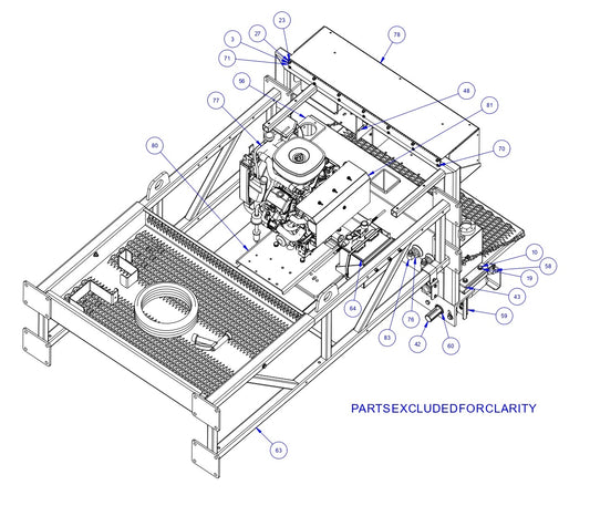 TRTP150B Triple Roller Tube Pavers Power Unit End Assembly-2 Parts by Allen Engineering