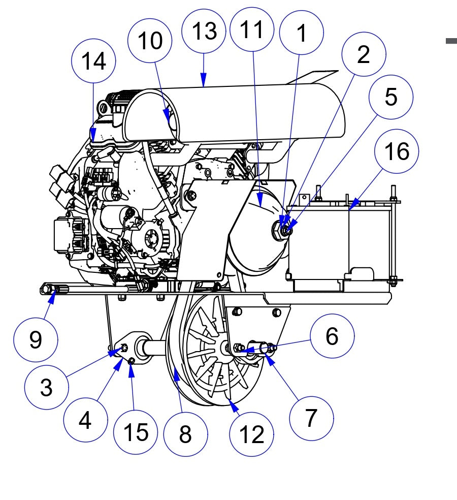 MP235 Mechanical Pro Riders Power Unit Assembly Parts by Allen Engineering