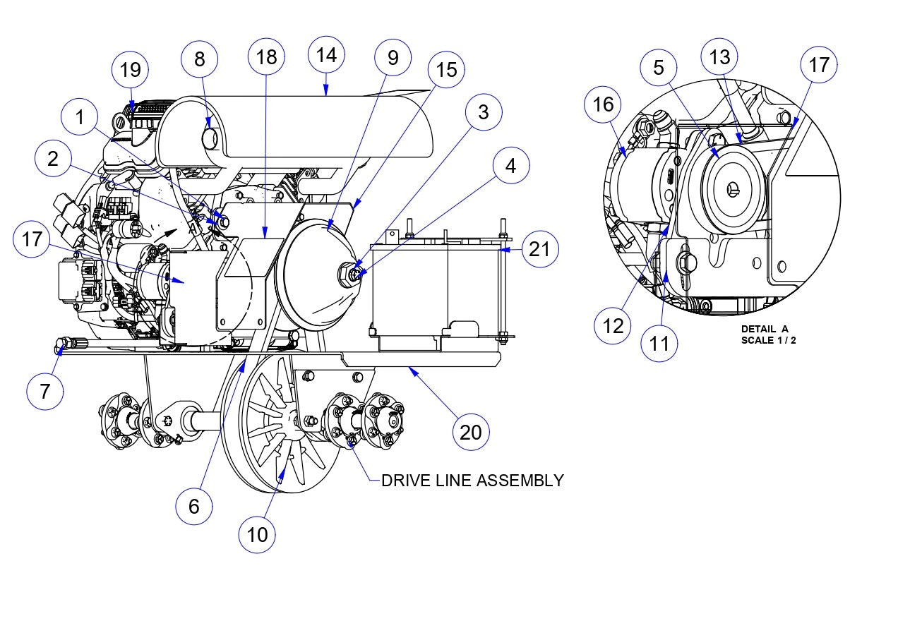 MP245 Mechanical Pro Riders Power Unit Assembly Parts by Allen Engineering