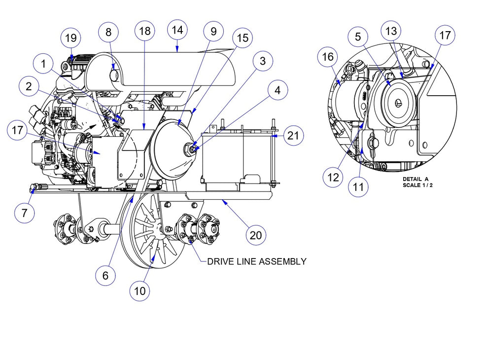 MP245 Mechanical Pro Riders Power Unit Assembly Parts by Allen Engineering