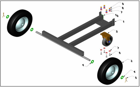 PRO-1200G Base Frame Assembly Parts