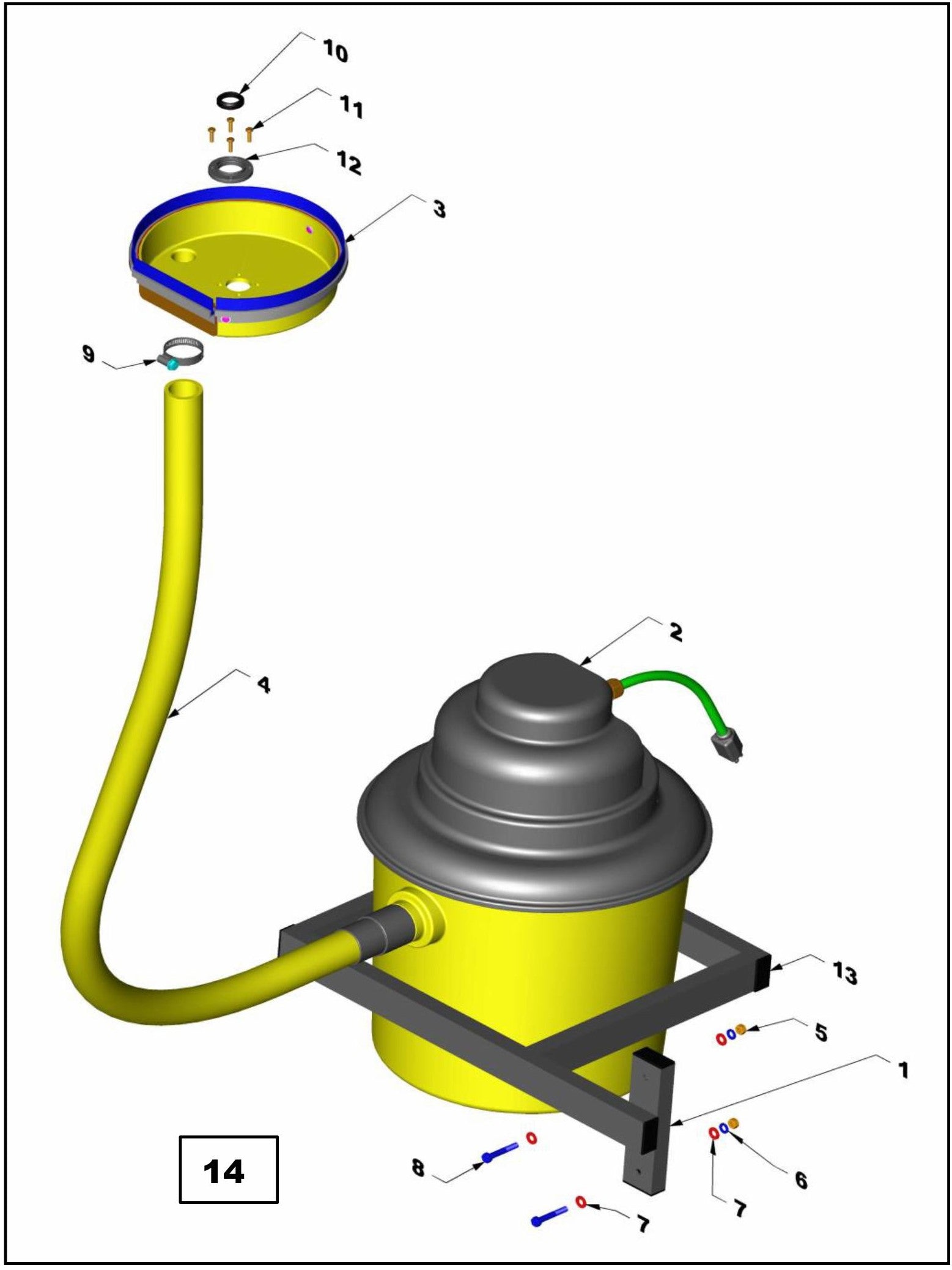 PRO-1200G Vacuum Assembly Parts