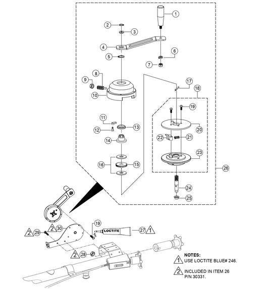 PRO35 PRO46 Fresno Winch  Assembly Parts by Multiquip Whiteman