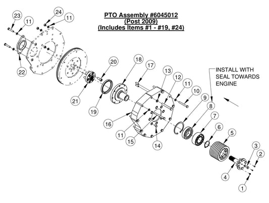 CC4144D PTO Assembly (Post 2009)