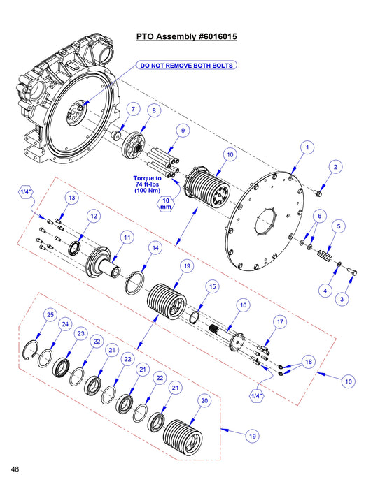 CC9074DK  PTO Assembly Parts