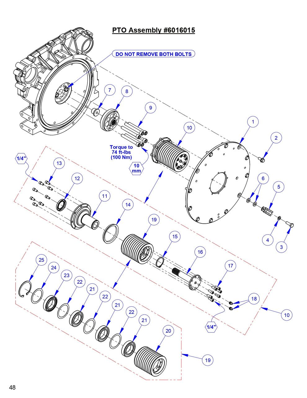 CC9074DK  PTO Assembly Parts