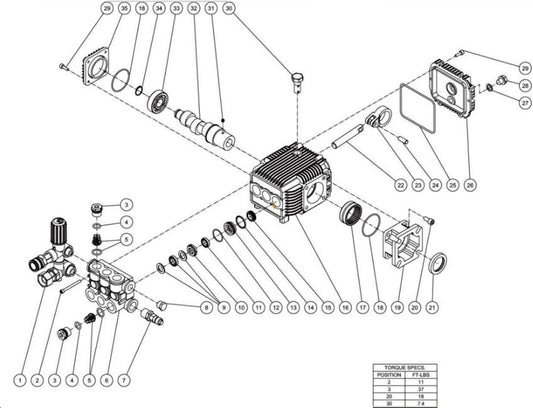 CA-2703, CA-3000, CA-2703, JP-2403, Pump Assembly Parts By Mi-T-M
