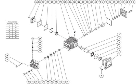 CA-3504, CA-4004, JP-3504, JP-4003-1MVB/1MVB, JP-4004 Pump Assembly Parts by Mi-T-M
